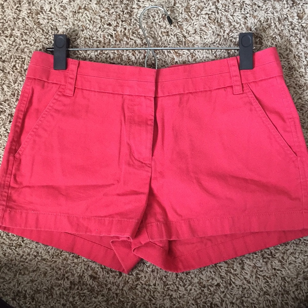 J Crew Raspberry Chino shorts